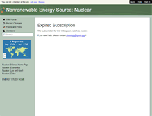 Tablet Screenshot of nuclear.wiki.lovett.org