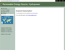 Tablet Screenshot of hydropower.wiki.lovett.org