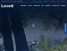 Tablet Screenshot of lovett.org